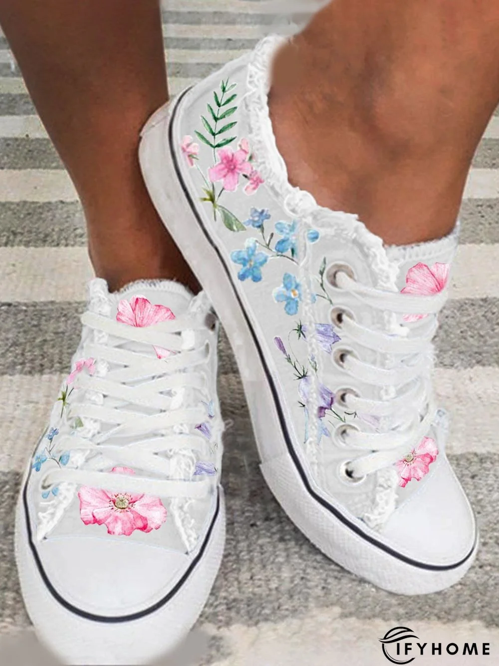 Fashion Floral Ultralight Breathable Sports Canvas Shoes | IFYHOME