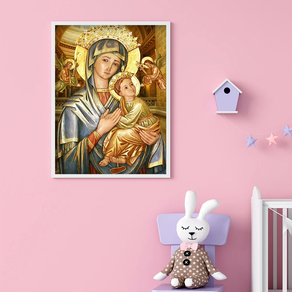 Full Round Diamond Painting 30*40cm - Our Lady