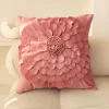 French Style Tulip Floral Embroidery Home Living Creative Cushion Pillow Cover