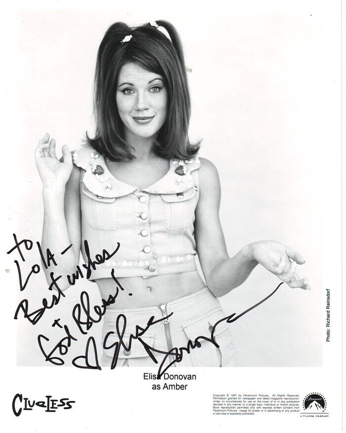 Elisa Donovan (20x25 cm) Original Autographed Photo Poster painting