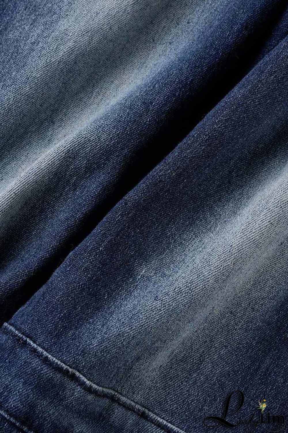 Black Street Solid Patchwork Plus Size Jeans