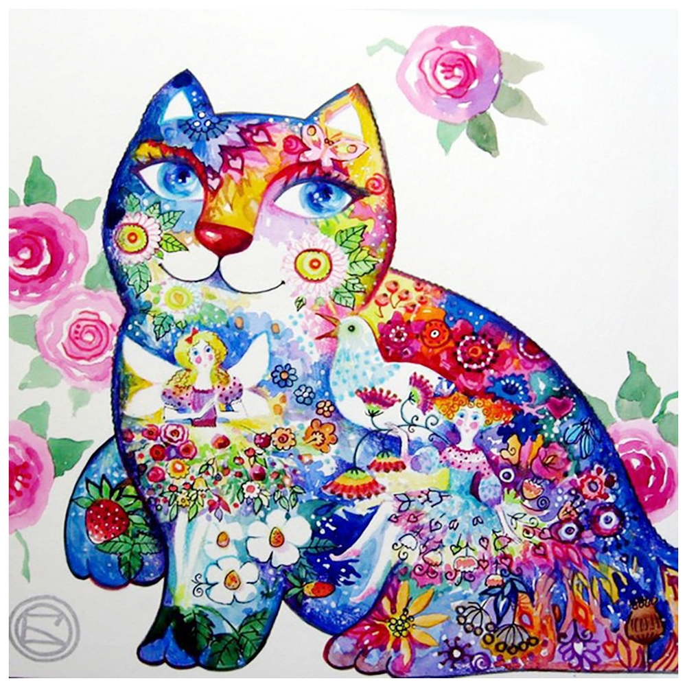 

Mystery Of Cat-Round Drill Diamond Painting-40*40CM, 501 Original