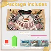 Hat for Snowman DIY Pearl Diamond Painting PU Cover Tissue Holder Kit Pearl Art Painting Decoration for Home & Gifts