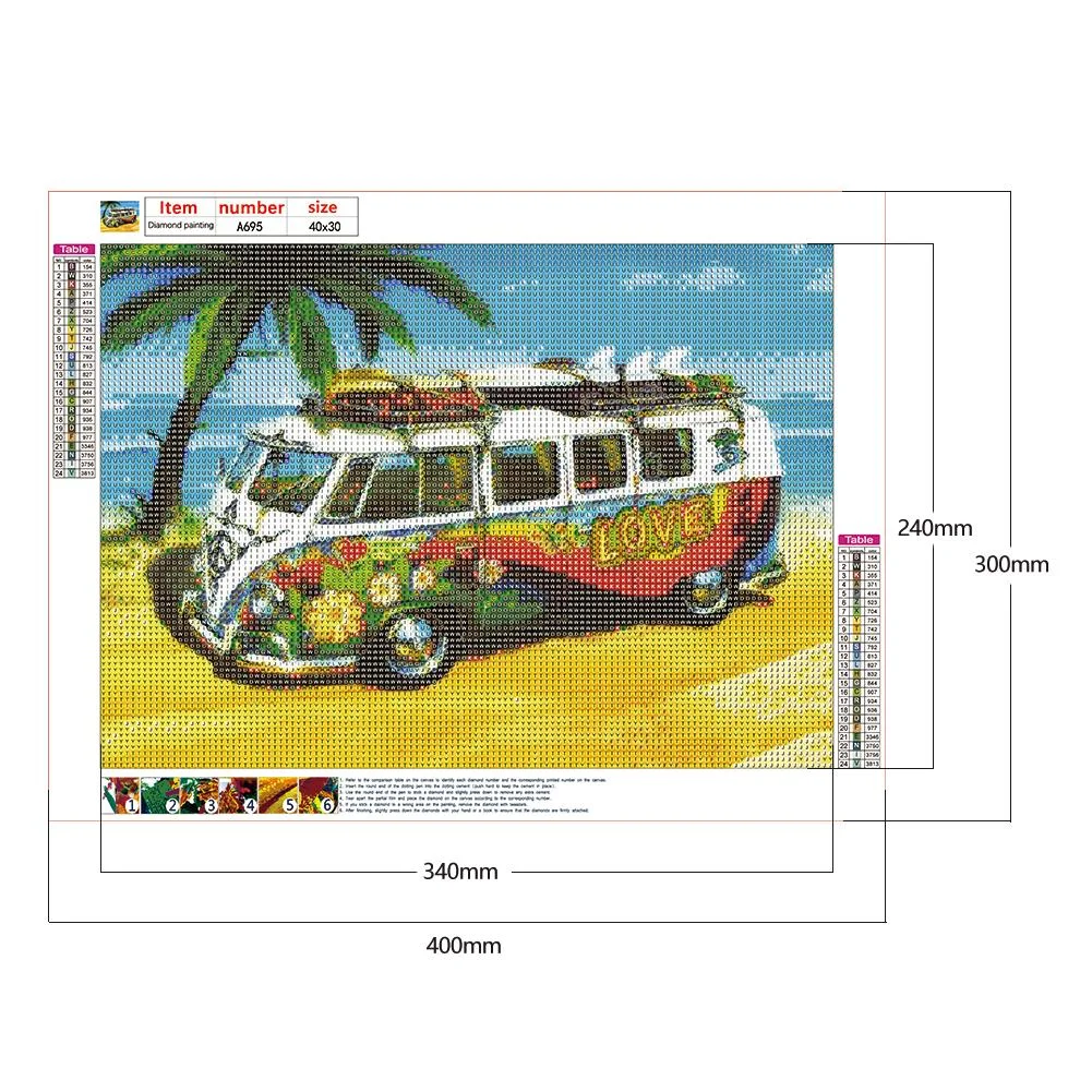 Diamond Painting - Full Round Drill - Car(40*30cm)