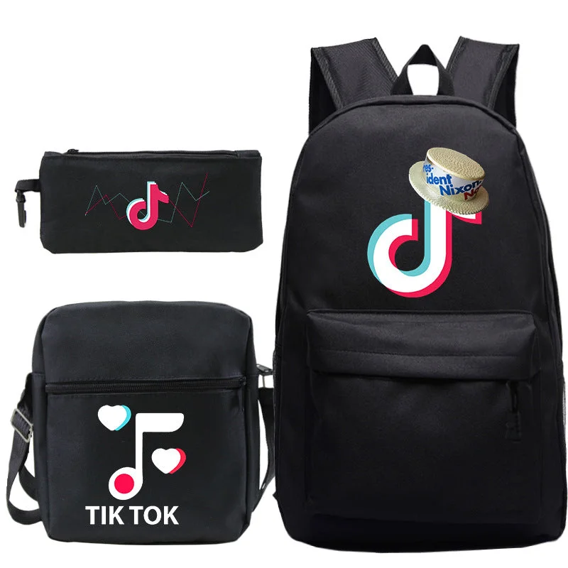 Buzzdaisy Tik Tok Backpack Teenagers Student School Bag Children Fashion Book Bag For Boys/Girls