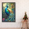 Diamond Painting-DIY Full Round Drill Peacock and Flowers（40*60CM)