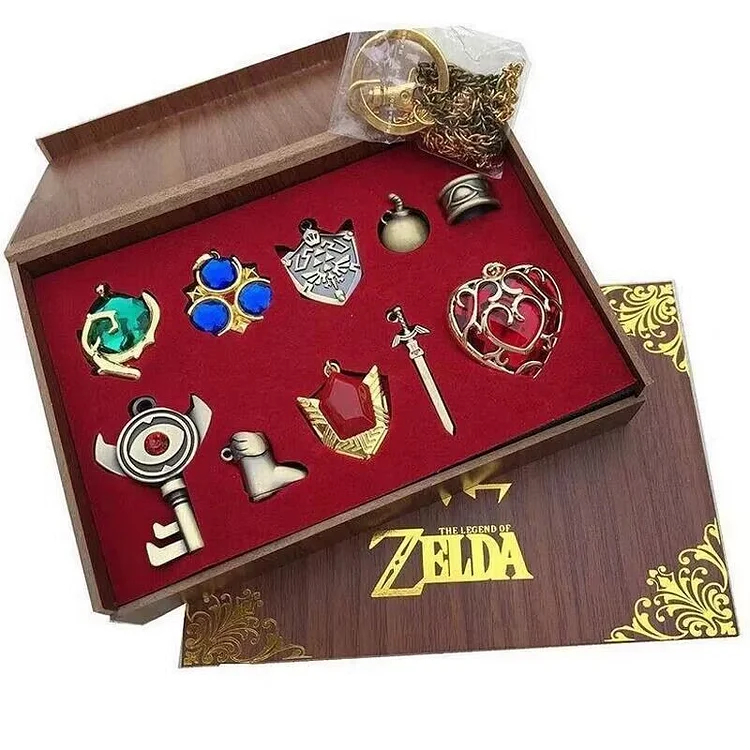 Legend of Zelda keychain necklace metal