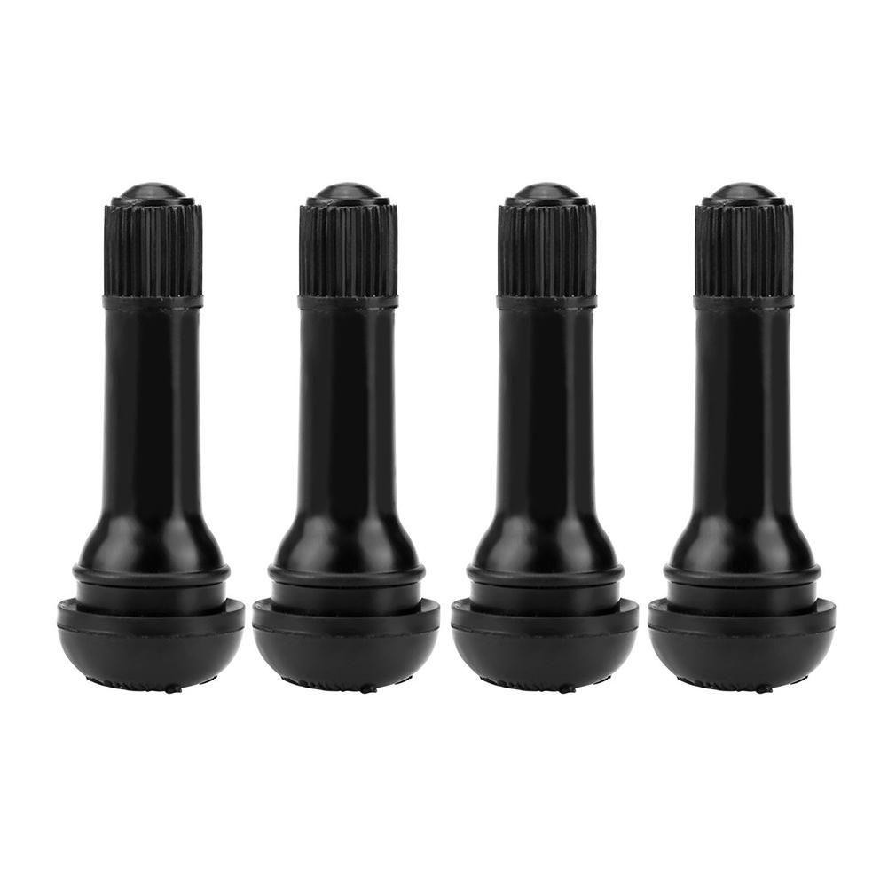 

4pcs Rubber TR414 Snap-in Car Wheel Tubeless Tyre Valve Stems Dust Caps, 501 Original