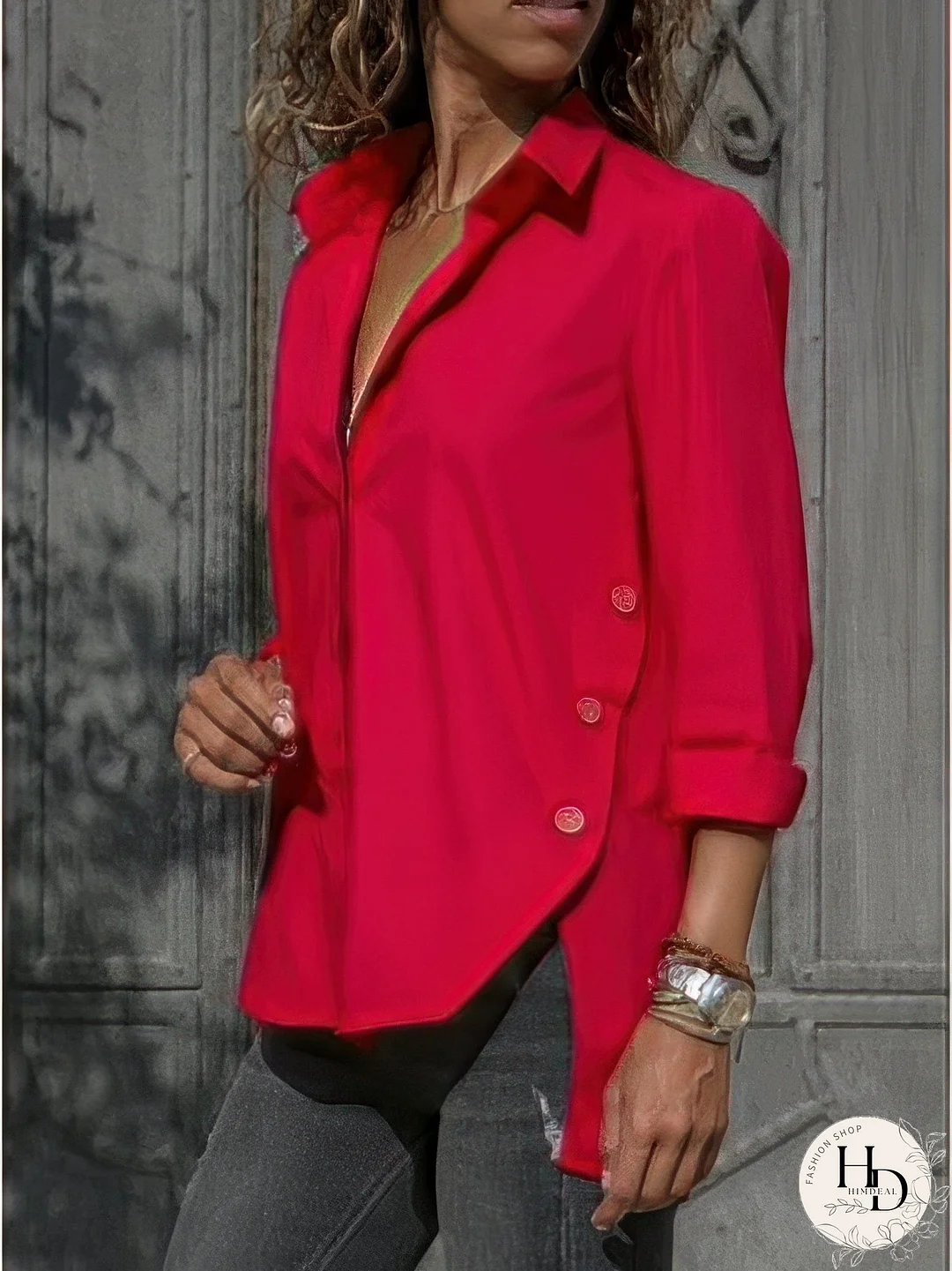 Stylish Side Split Shirt