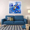 Diamond Painting-DIY Full Round Drill Blue Sparrows on Flowers