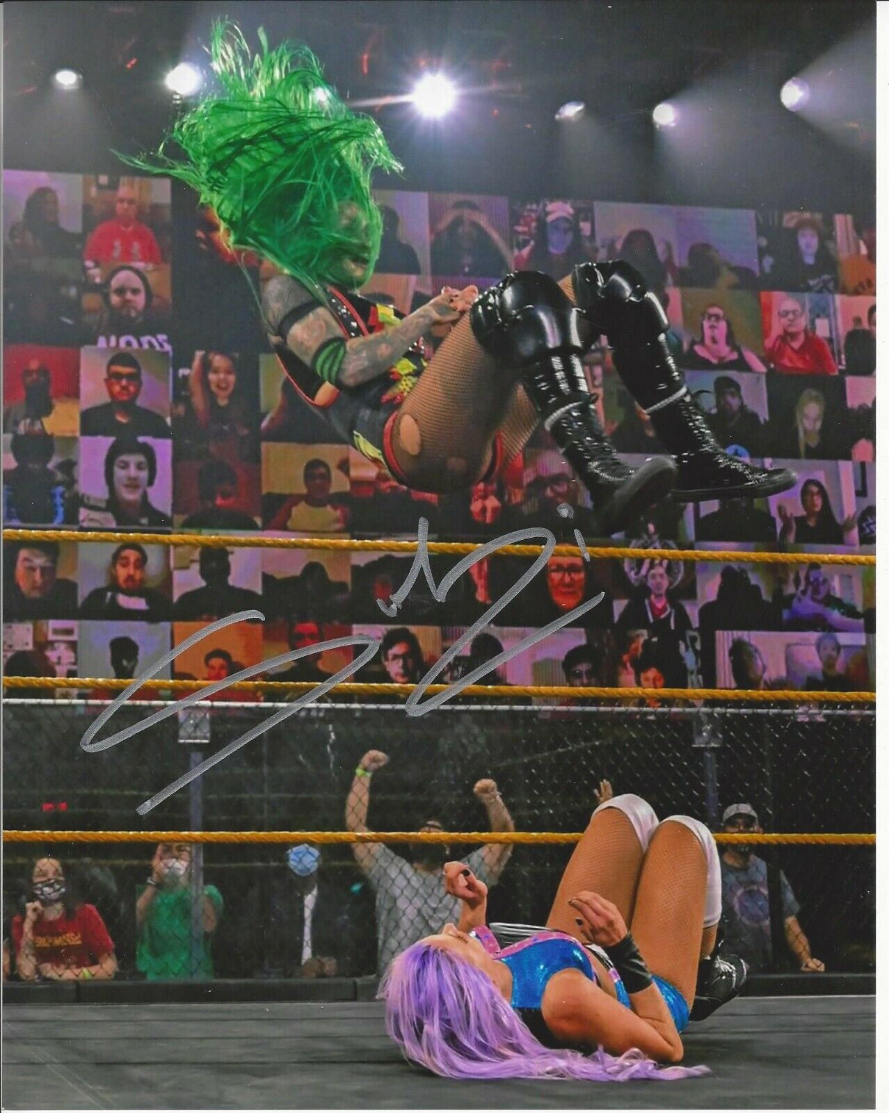 Shotzi Blackheart autographed 8x10 Sexy Hot In Person TNA WWE Shimmer RISE #6