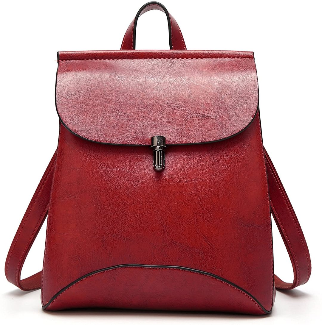 Women's Pu Leather Backpack Purse Ladies Casual Shoulder Bag School Bag for Ladies