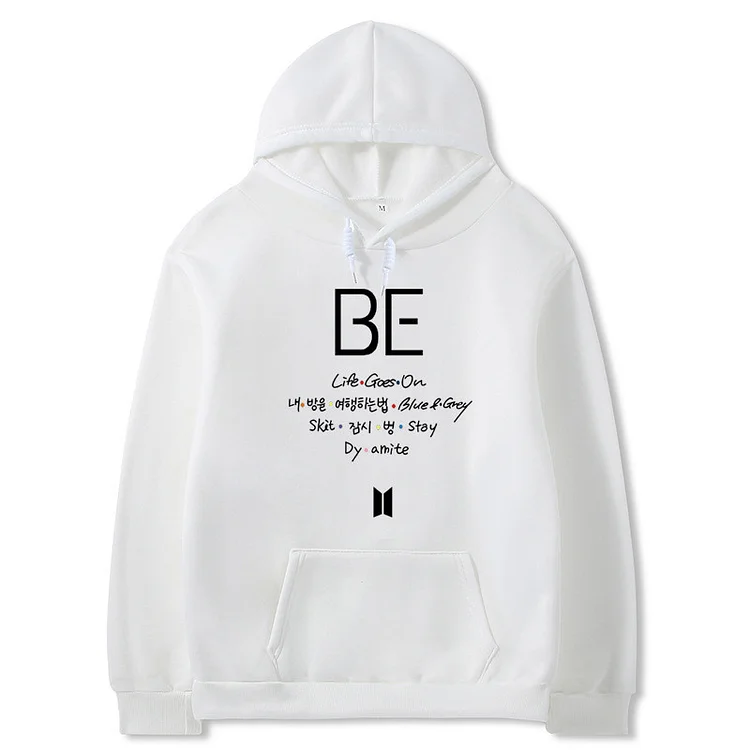 BTS BE Album Print Loose Hoodie