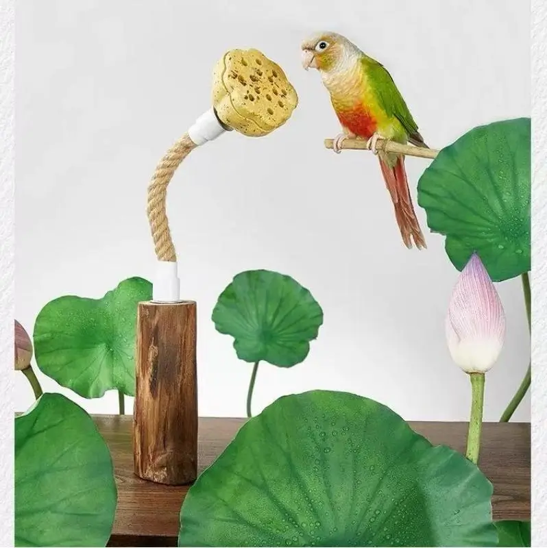 Parrot Chew Lotus Pod - Natural Grain Toy  Birdcagelab