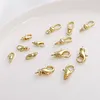 14K Golden Rotating Buckles DIY Jewelry Keychain Accessories 