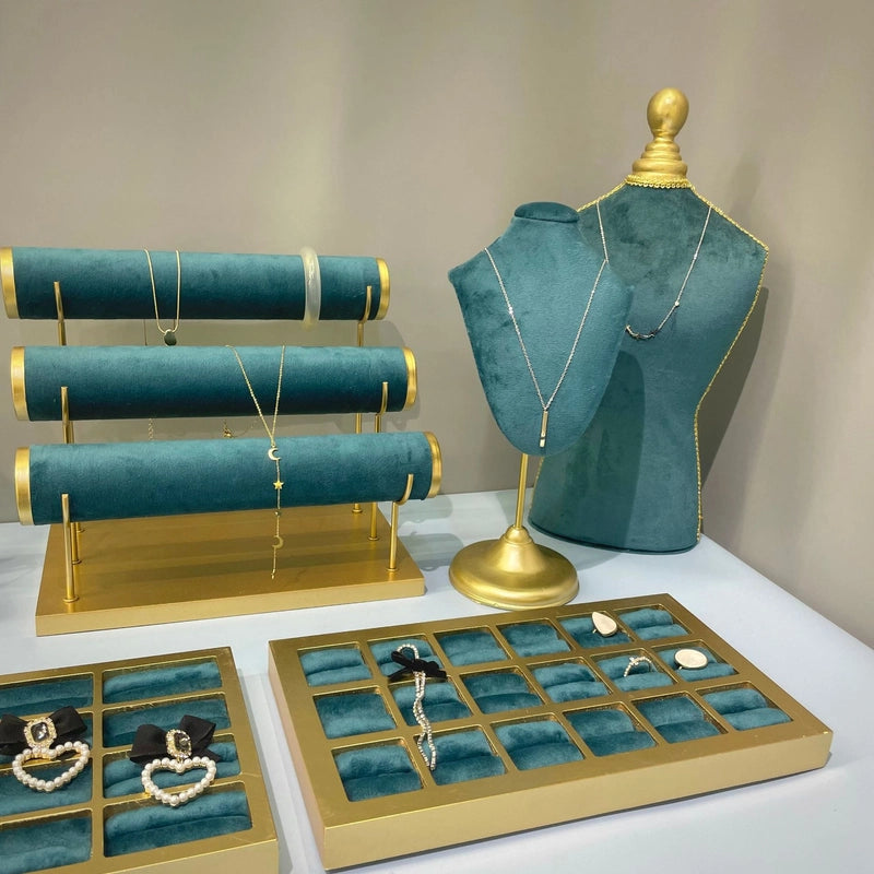 In Stock Vintage Pleura Jewelry Bracelet Ring Display Stand Ear Stud Necklace Ornament Jewelry Display