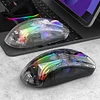 AULA SC630 Wireless mouse transparent RGB with magnetic charging base wired 2.4G Bluetooth three mode Esports gaming mouse
