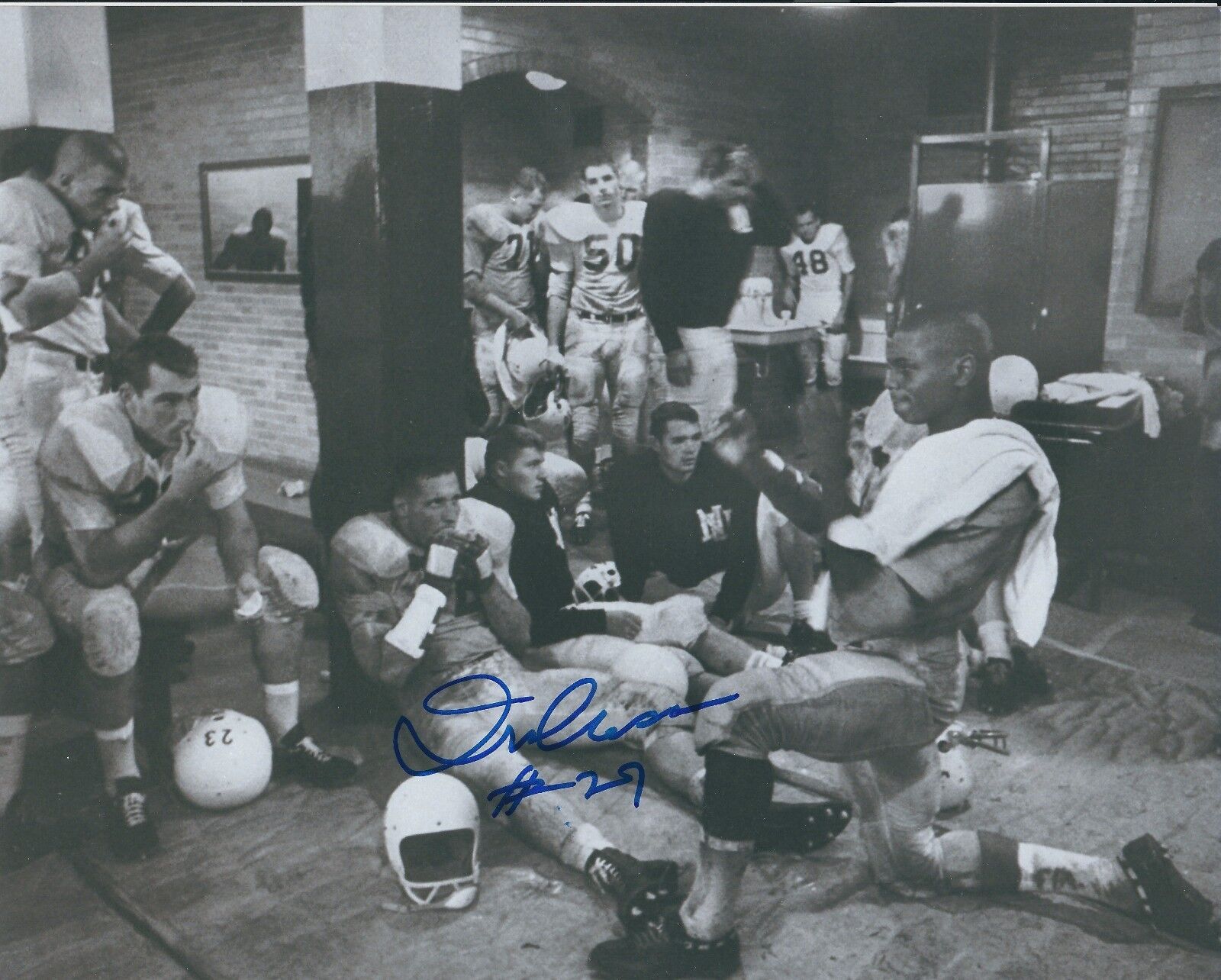 Autographed IRV CROSS Northwestern 8x10 Photo Poster painting w/COA