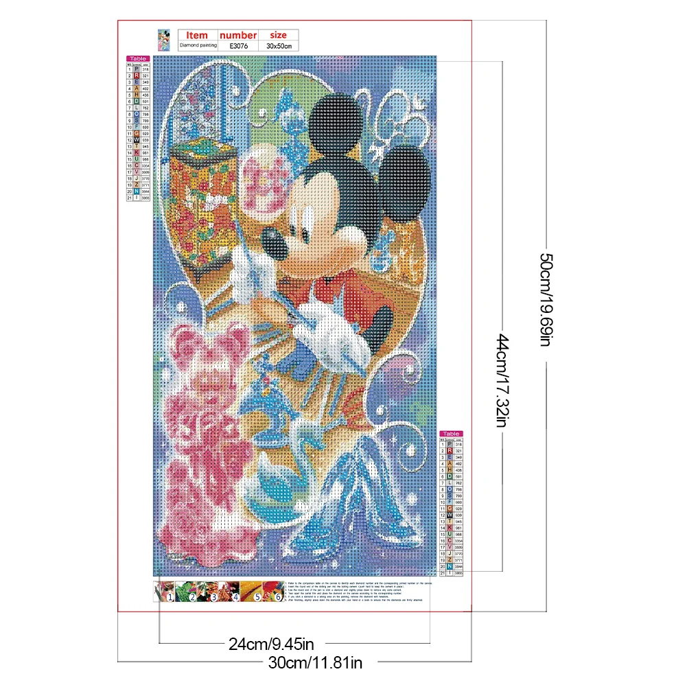 Full Round Diamond Painting 30*50cm - Mickey