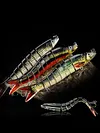 3Pcs Sinking Wobblers Fishing Lures Multi-Section Hard Bait for Pike Bass Trout