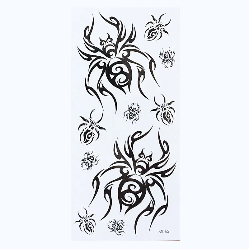 Waterproof Temporary Tattoo Sticker fire flame totem dragon hawk henna tatto stickers flash for women men