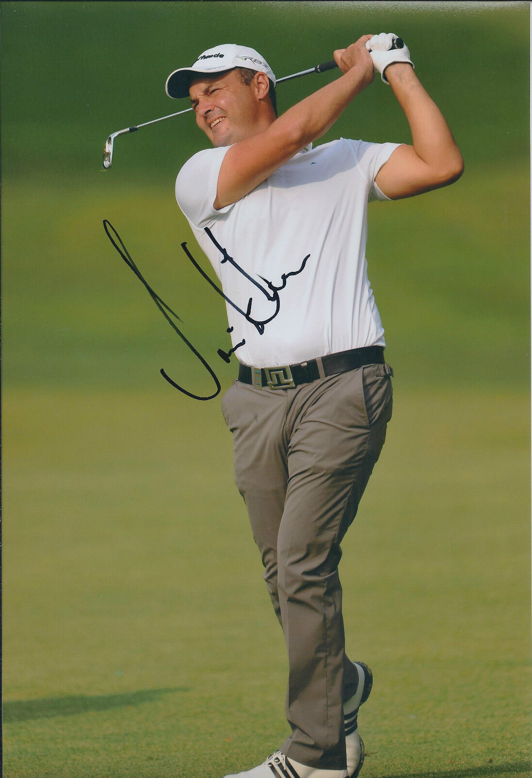 Simon KHAN SIGNED Autograph 12x8 Photo Poster painting AFTAL COA BMW Wentworth Golf