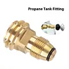 Brass Outlet Adapter Leakproof Gas Conversion Inflation Joint for Camping Picnic