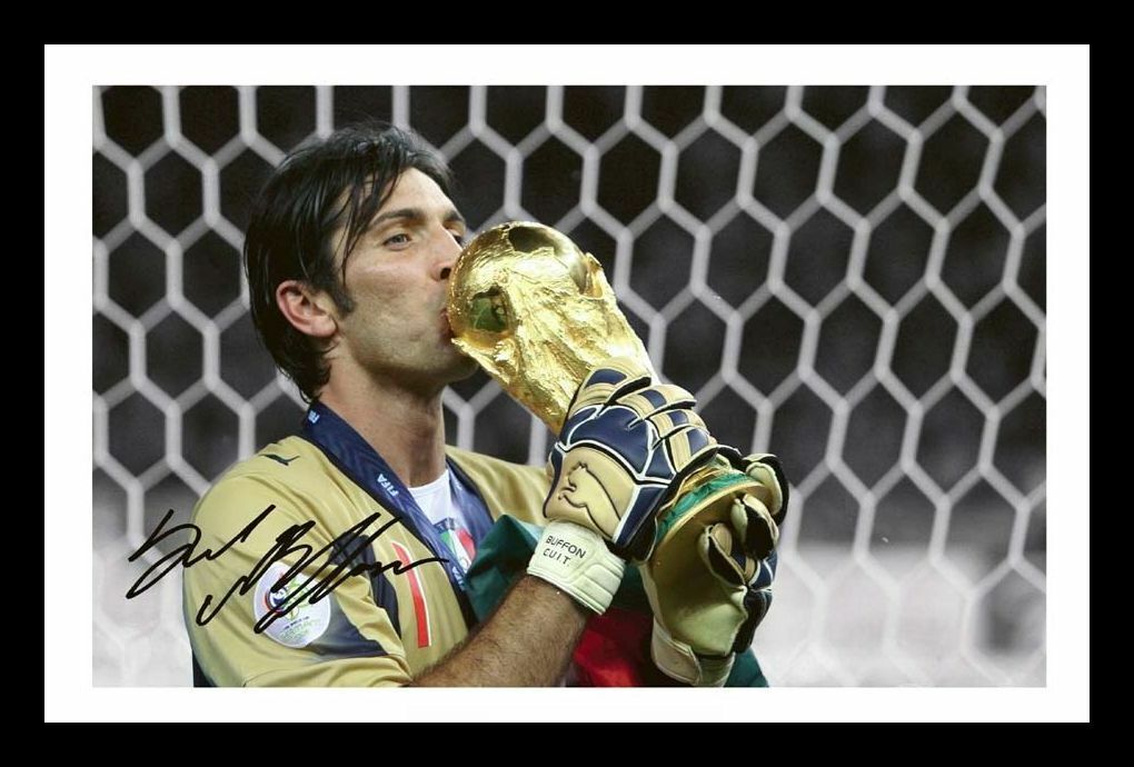 Gianluigi Buffon - Italy Autograph Signed & Framed Photo Poster painting