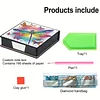 Diamond Painting PU Dragonfly Notecard Box with 160 Sheets Paper Note Holder