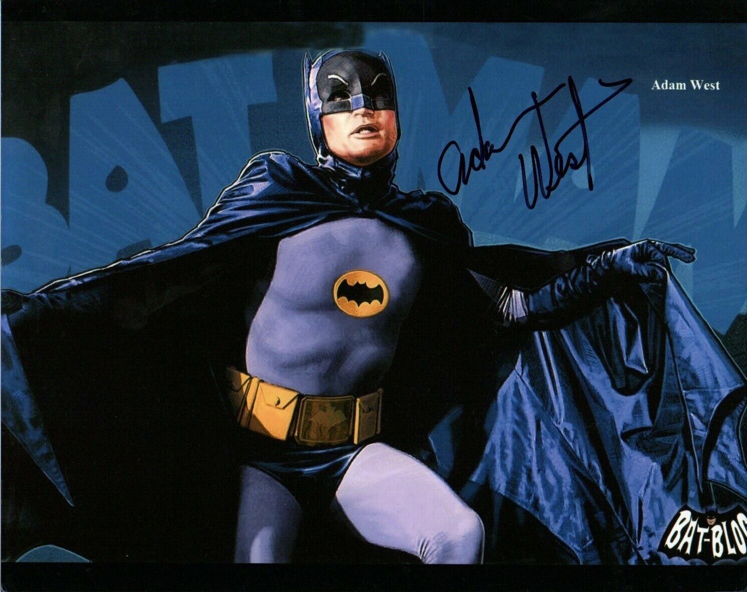 Adam West Batman Signed 10-8 Photo Poster painting