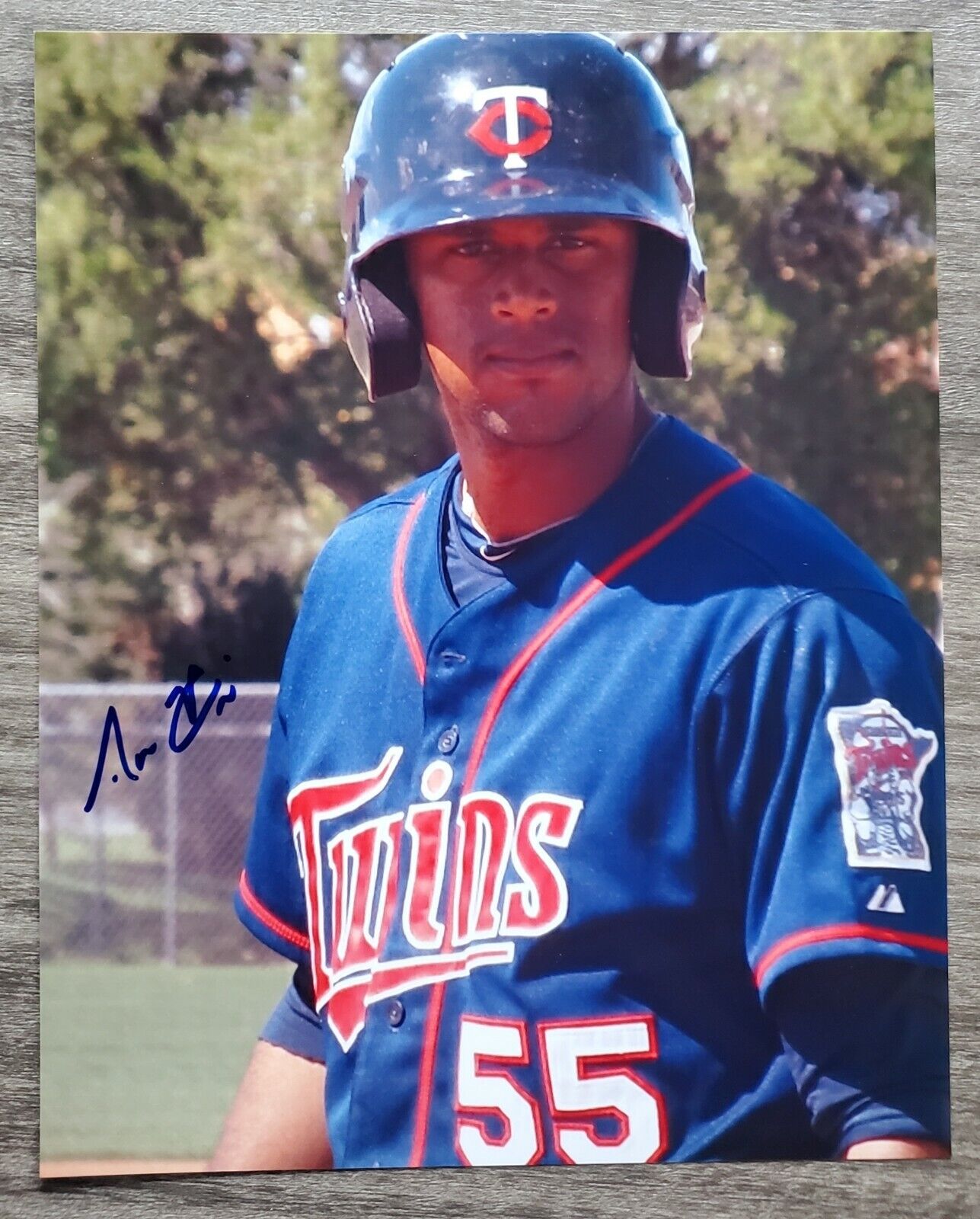 Aaron Hicks Signed 8x10 Photo Poster painting Minnesota Twins MLB RAD