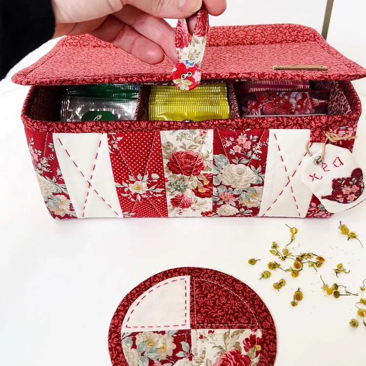 Multifunctional Sewing Box And Tea Box Template + Instruction Manual