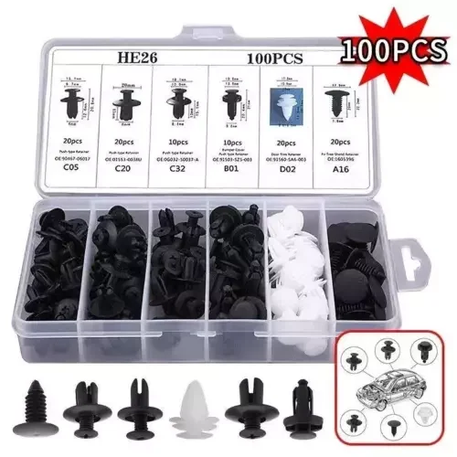Dronehint Parts Car Bumper Trim Panel Fender Engine Push Pin Rivet Clips Accessories (For: Acura) Parts