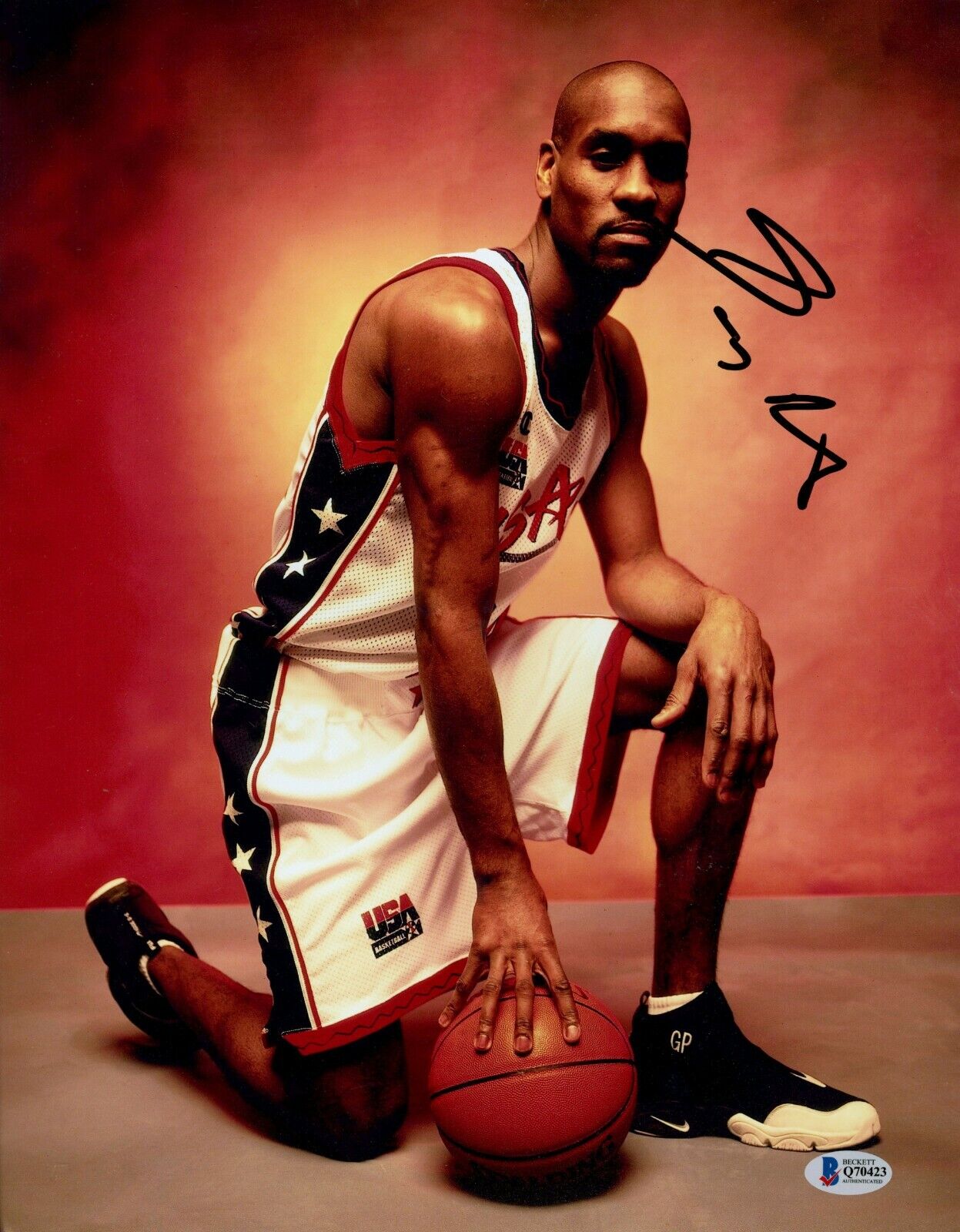 Gary Payton Signed 11x14 Photo Poster painting Beckett BGS COA Autograph Sonics Auto HOF Glove