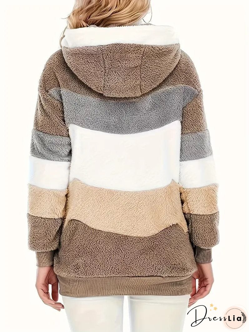 Cozy Tie-Dye Fleece Jacket for Women