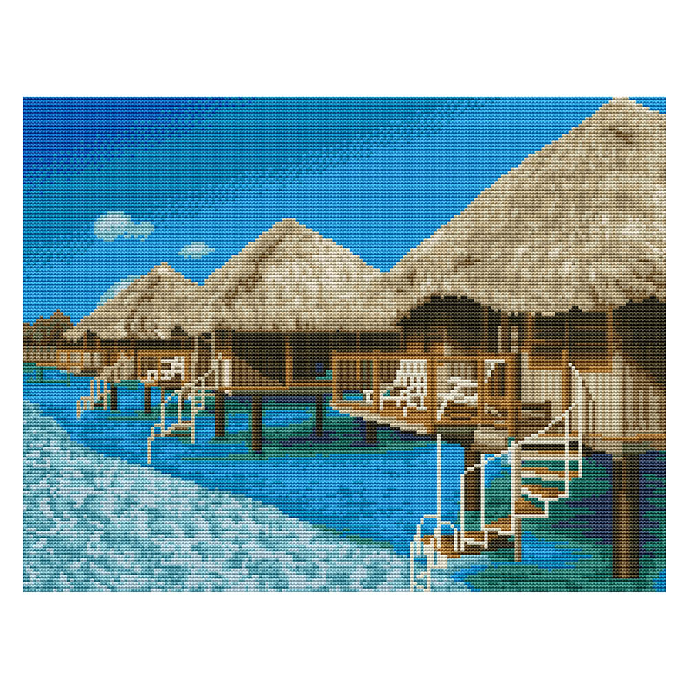 

Happy Hour - 11CT Stamped Cross Stitch - 50*40CM, 501 Original