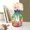 uk.everydayedeals DIY Diamond Painting Flower Vase Wood Ornaments - Ribbon