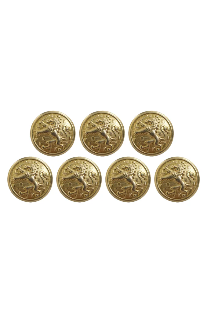   Dutch Tunic Gold Buttons 22mm (7pcs) German-Uniform