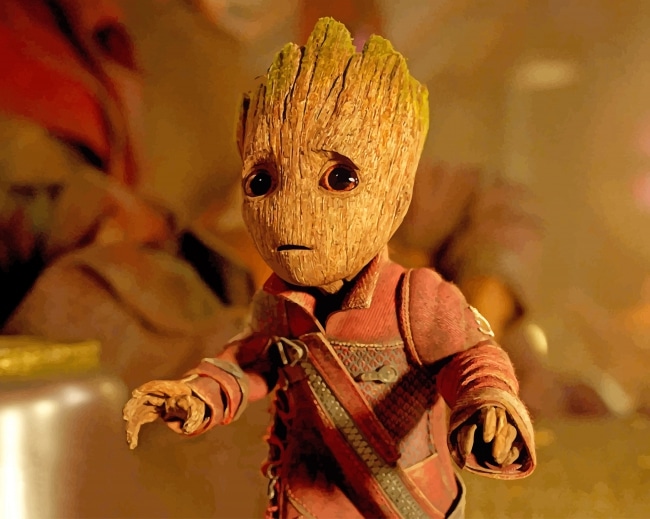 

Worried Baby Groot – Paint By Numbers - 40*50CM, 501 Original