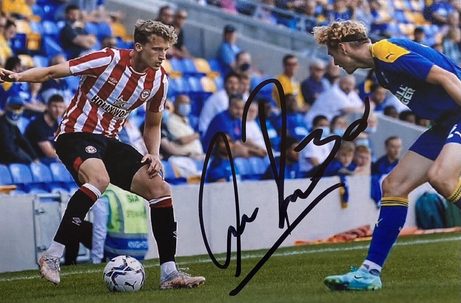 Mads Roerslev Genuine Hand Signed Brentford 6X4 Photo Poster painting 2