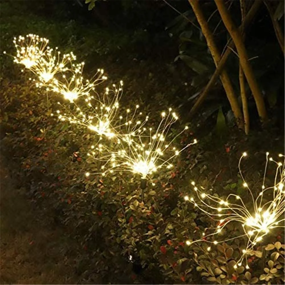 Waterproof Solar Garden Fireworks Lamp