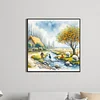 Country Stream-Full Round Diamond Painting 40*40CM