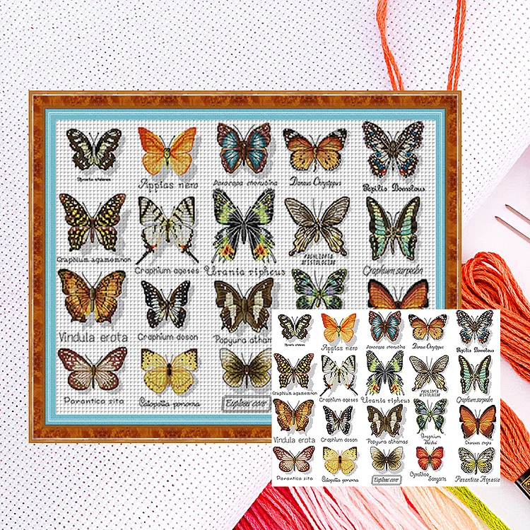 Joy Sunday-Butterfly 11 (56*44cm) 14CT Counted Cross Stitch gbfke