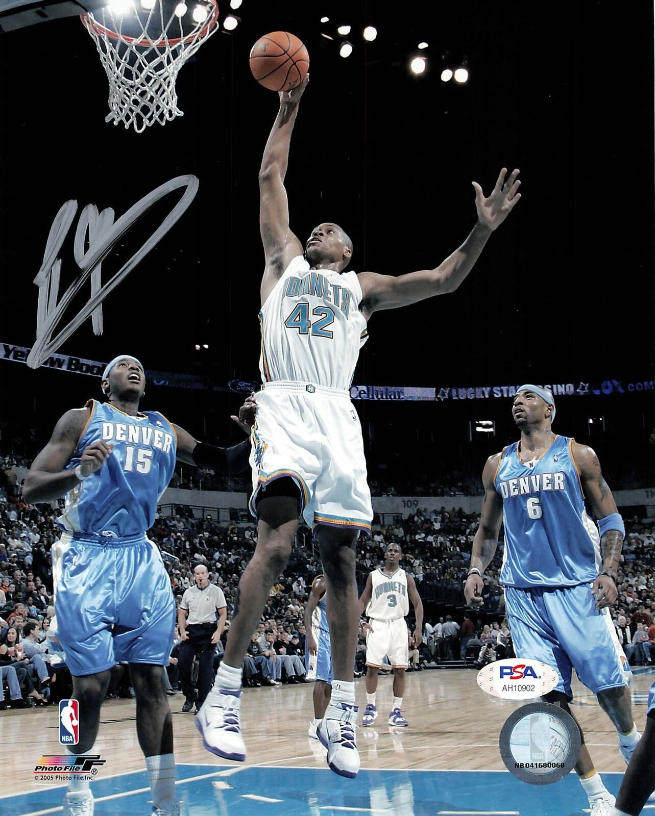 PJ Brown signed 8x10 Photo Poster painting PSA/DNA Charlotte Hornets Autographed