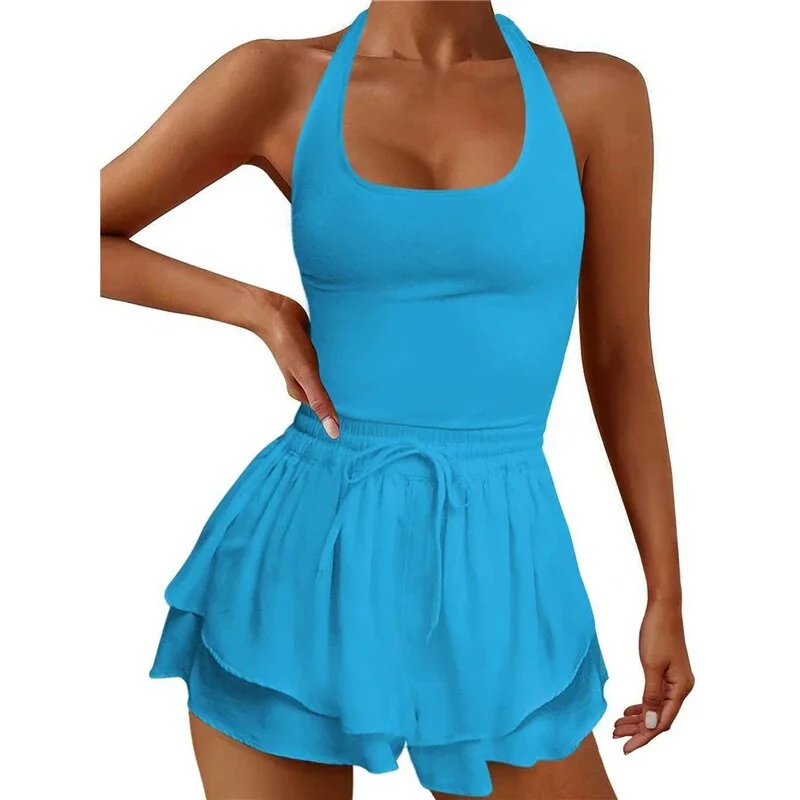 Toloer Toloer Women Tennis Dress Summer Casual Solid Color Sleeveless Open Back Athletic Mini Dresses with Pockets Sports Workout Golf Dress 1127-0-Outfit Ideas