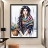 Bohemian Woman-11CT Stamped Cross Stitch 50*60cm/19.69*23.62in(Big Size)