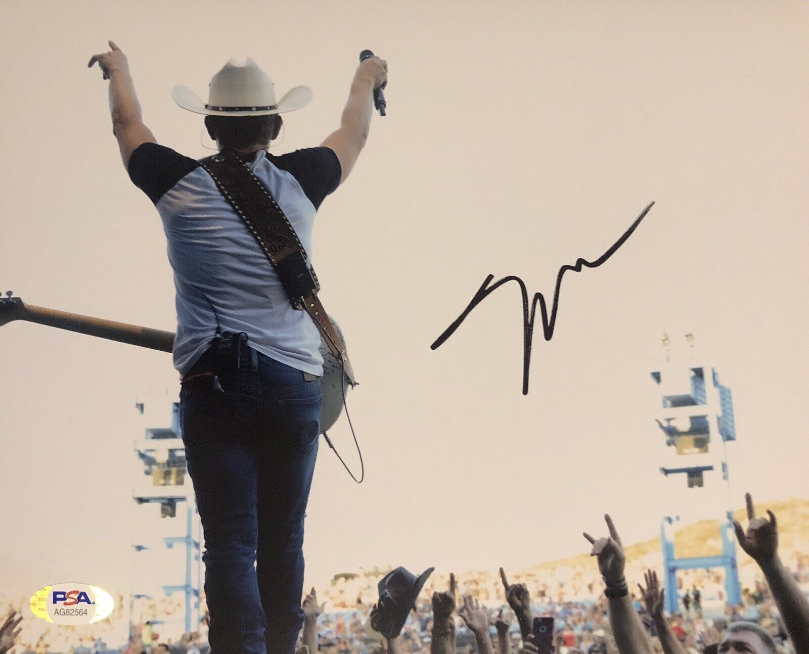 Justin Moore Signed Autographed 8x10 Photo Poster painting Country Bait A Hook Psa/Dna