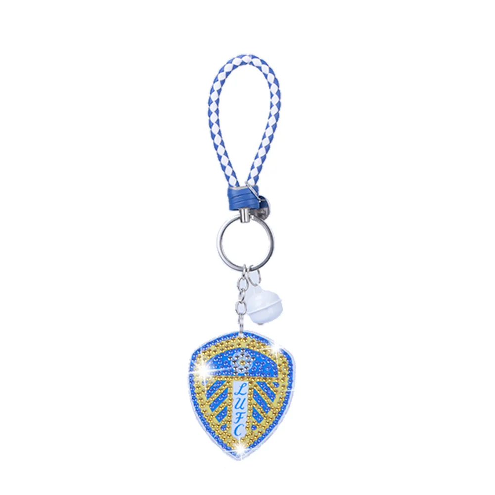 UK Football Club DIY Diamonds Painting Keychain Crystal Mosaic Keyring Crafts Gift(Double Sided)
