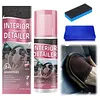 100ml Car Interior Cleaner Spray with Towel and Sponge All Purpose Car Interior Detailer Cleaner for Dashboards Seats Leather Plastic
