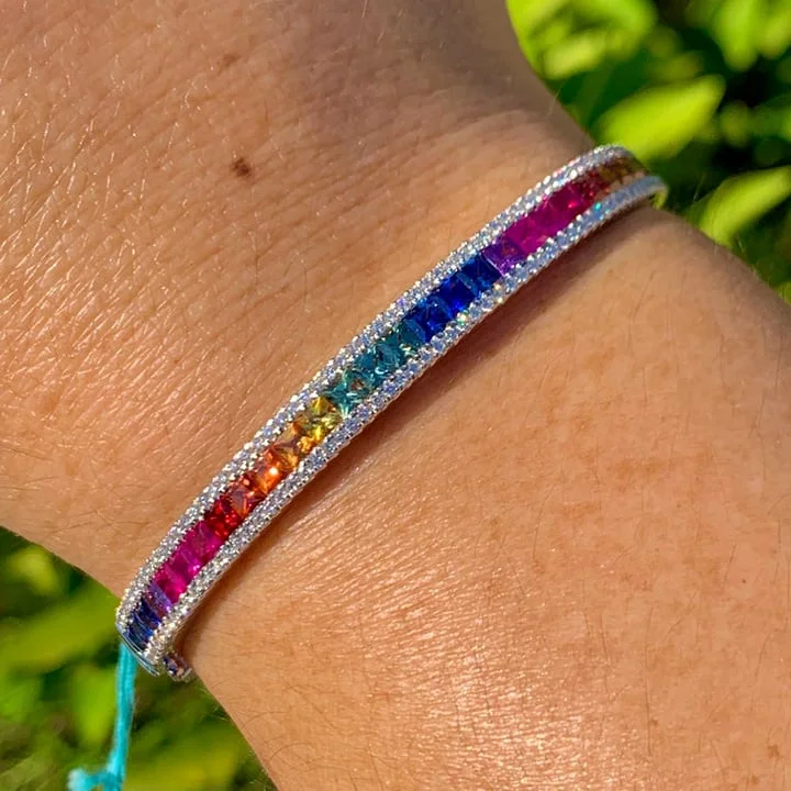 🔥LAST DAY 70% OFF🔥Kashmir Rainbow Sapphire Bracelets